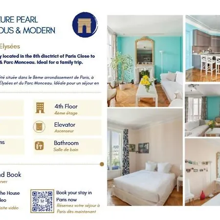 The Azure Pearl - Spacious & Modern - By Mon Petit Fare Apartment Paris